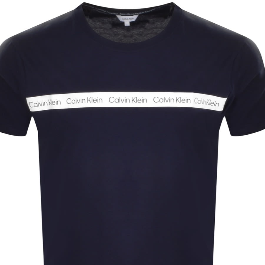 Alternative Image for ProductCalvin Klein Short Sleeve Logo T Shirt Navy2