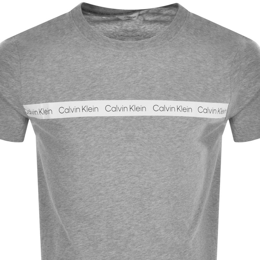 Alternative Image for ProductCalvin Klein Short Sleeve Logo T Shirt Grey2