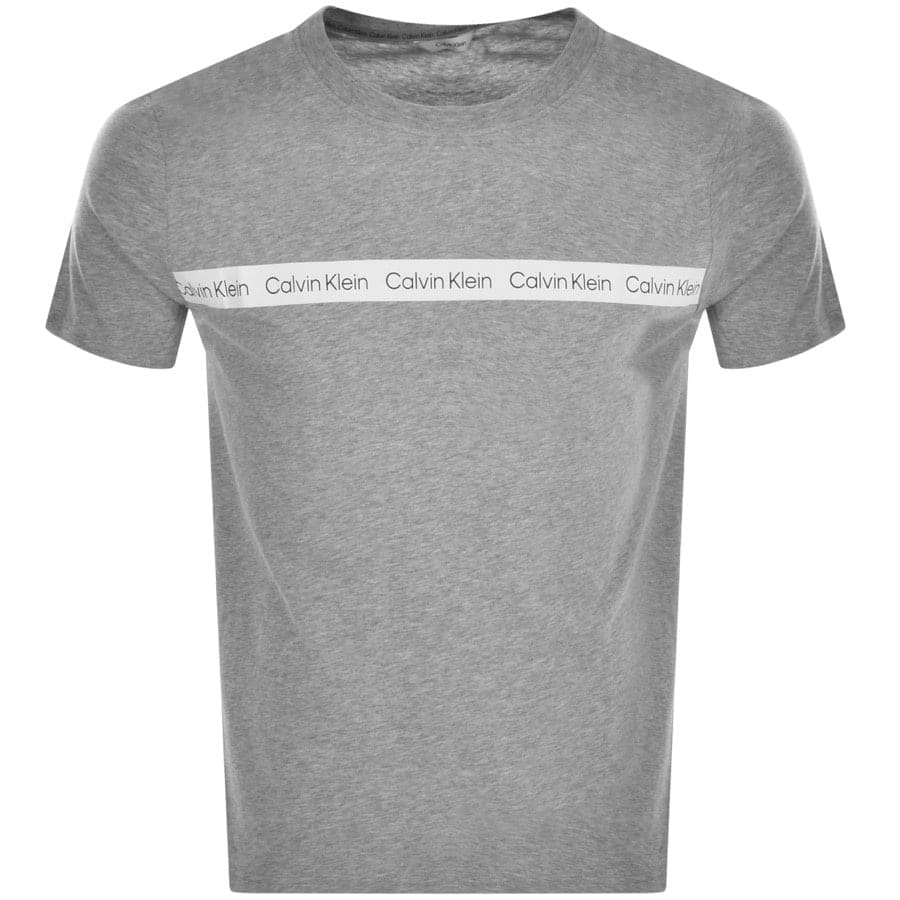 Alternative Image for ProductCalvin Klein Short Sleeve Logo T Shirt Grey1