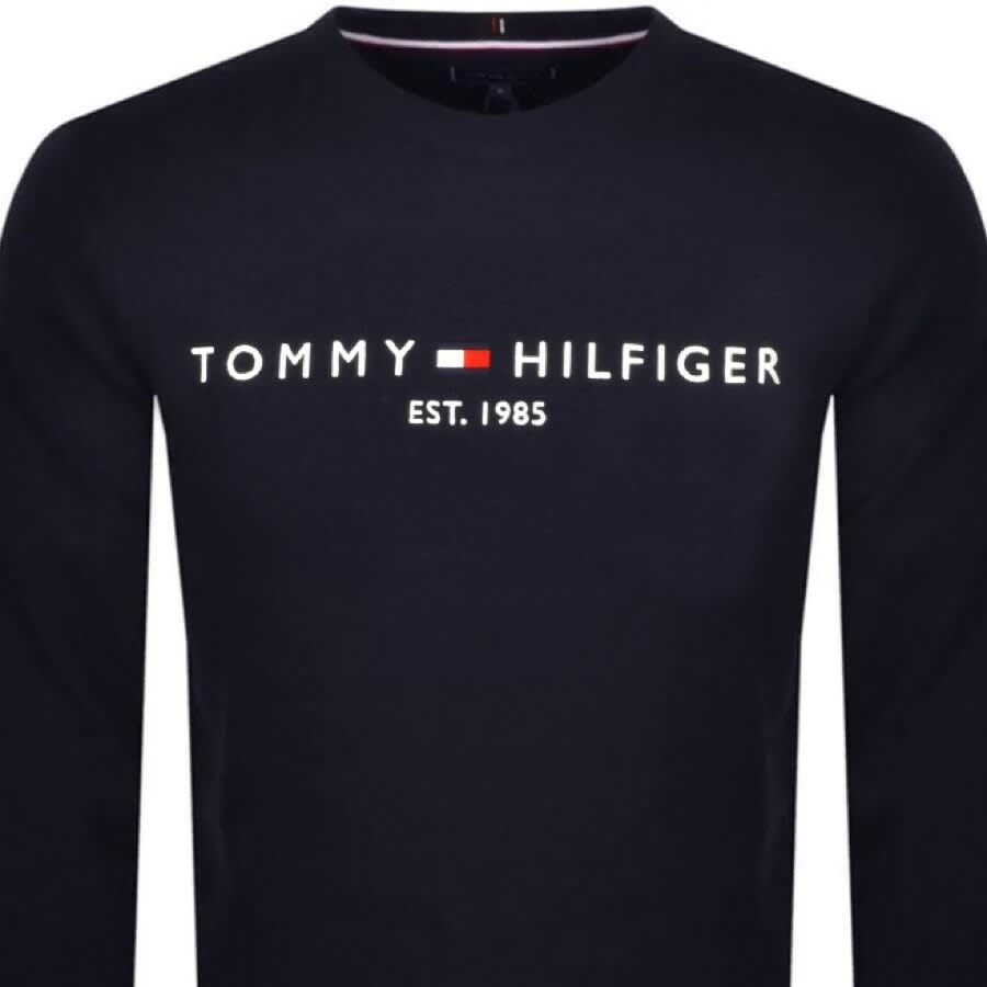 Alternative Image for ProductTommy Hilfiger Logo Sweatshirt Navy2