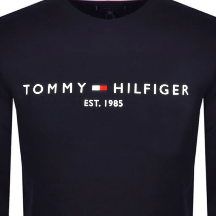 Alternative Image for ProductTommy Hilfiger Logo Sweatshirt Navy3
