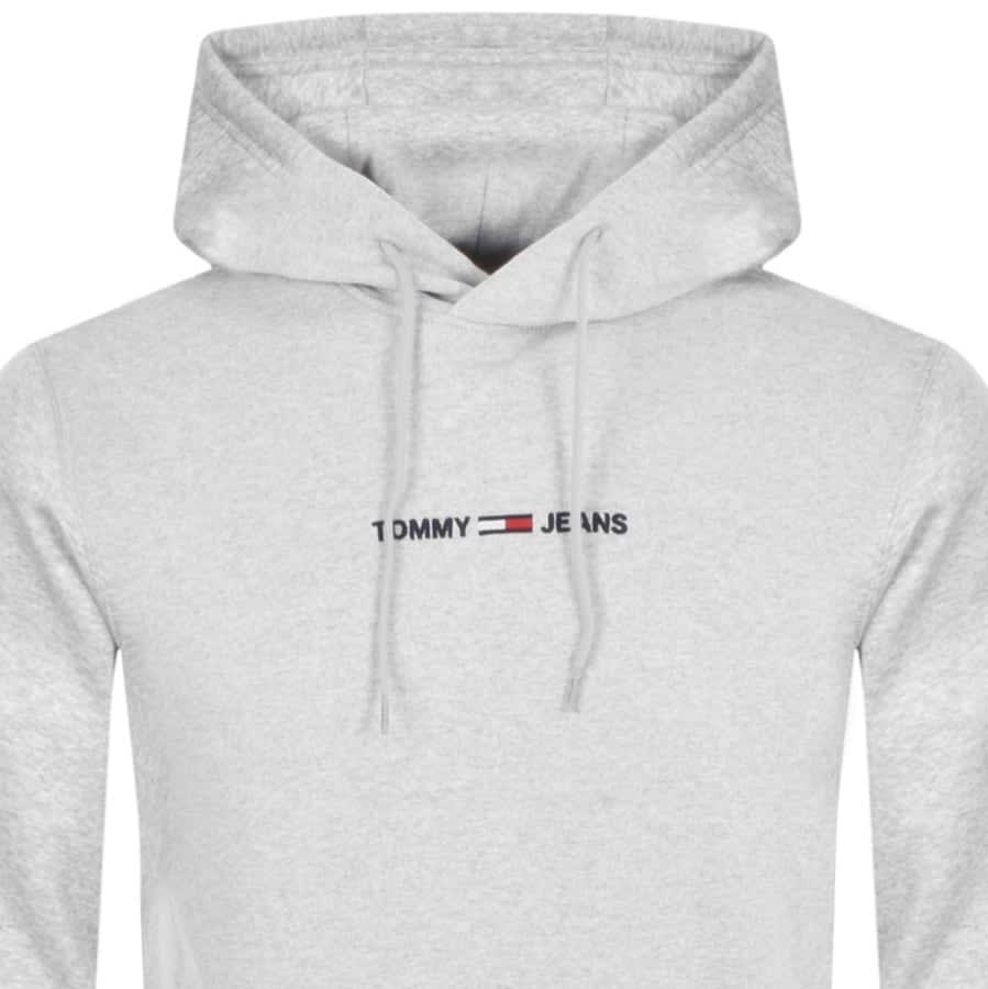 Alternative Image for ProductTommy Jeans Straight Logo Hoodie Grey2