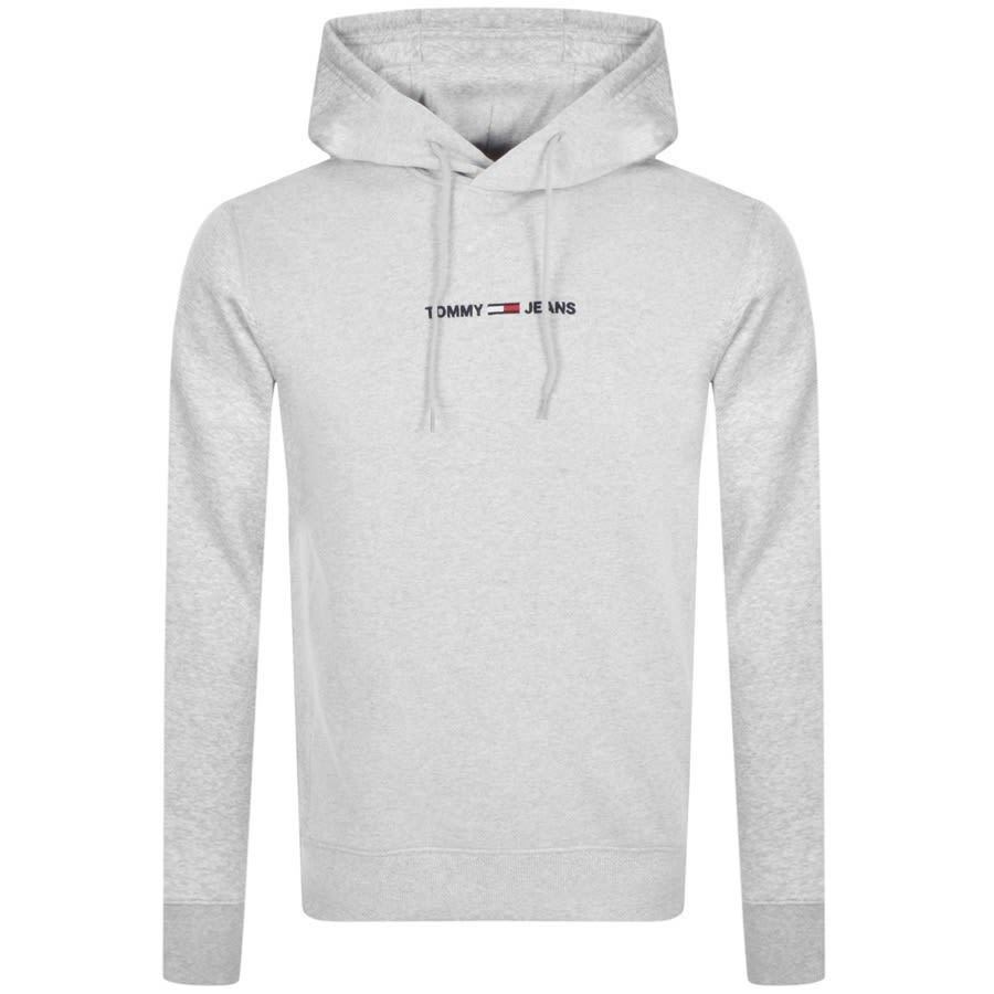 Alternative Image for ProductTommy Jeans Straight Logo Hoodie Grey1