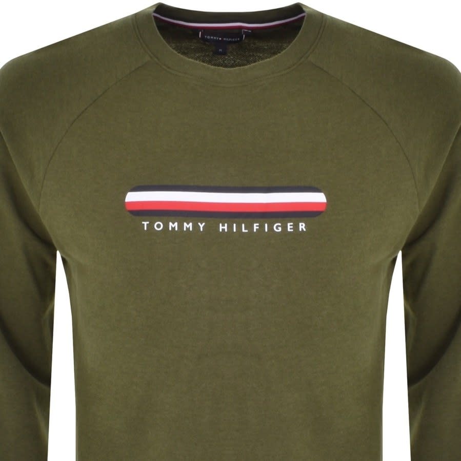 Alternative Image for ProductTommy Hilfiger Loungewear Logo Sweatshirt Green2