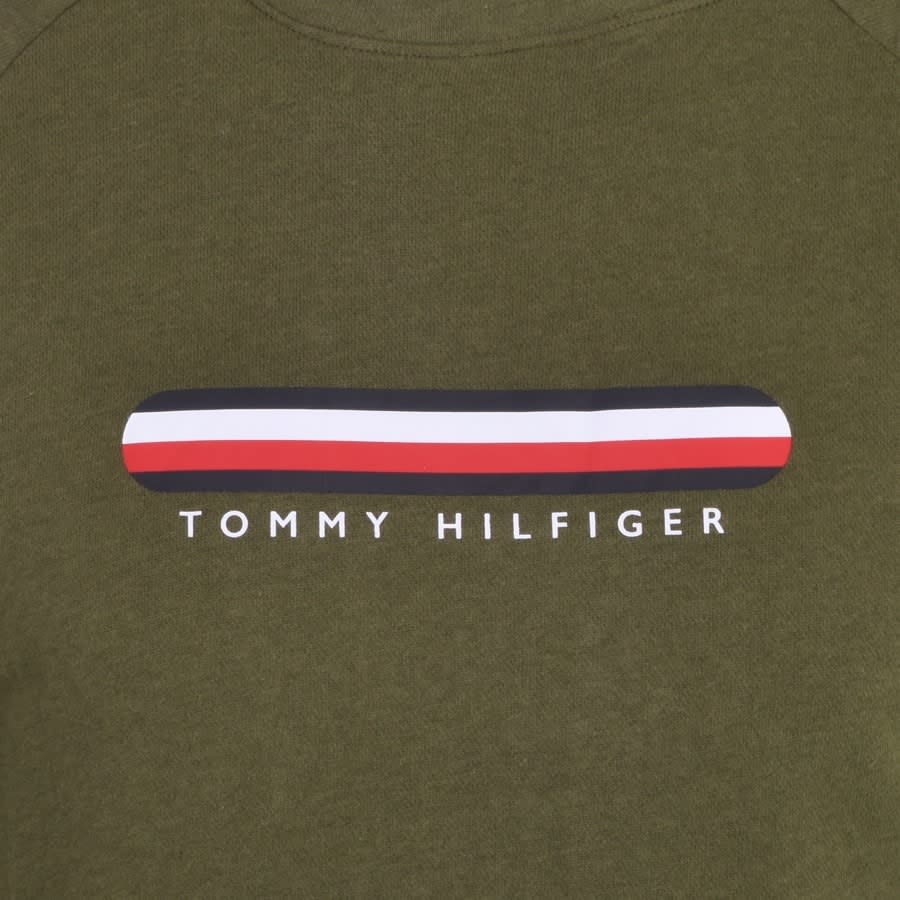 Alternative Image for ProductTommy Hilfiger Loungewear Logo Sweatshirt Green3