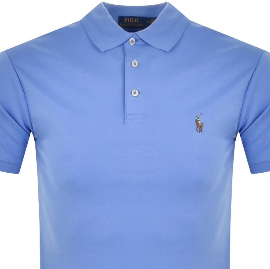 Alternative Image for ProductRalph Lauren Slim Fit Polo T Shirt Blue2
