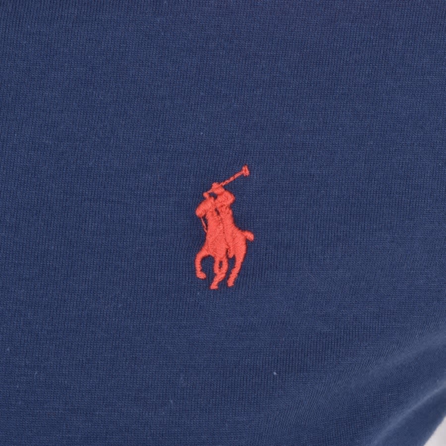 Alternative Image for ProductRalph Lauren Stripe Crew Neck T Shirt Navy3