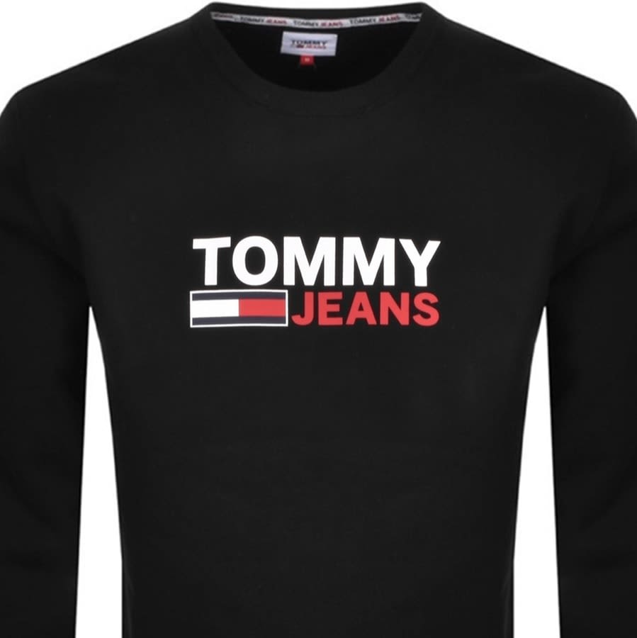 Alternative Image for ProductTommy Jeans Corp Logo Sweatshirt Black2