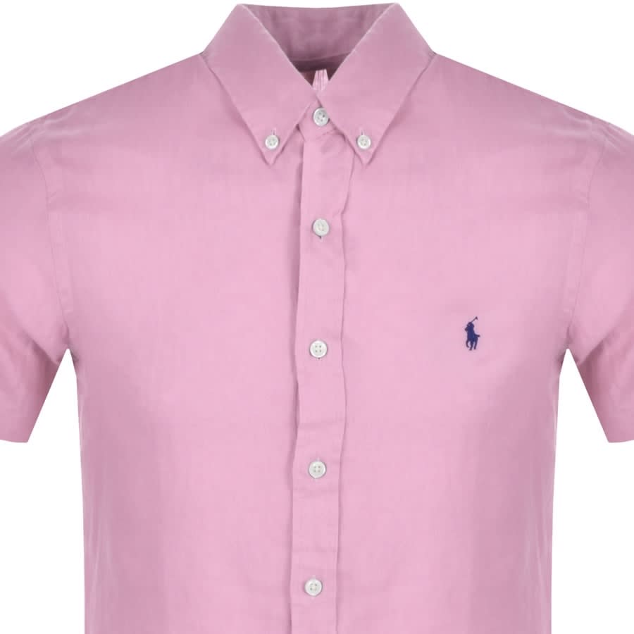 Alternative Image for ProductRalph Lauren Linen Slim Fit Shirt Pink2
