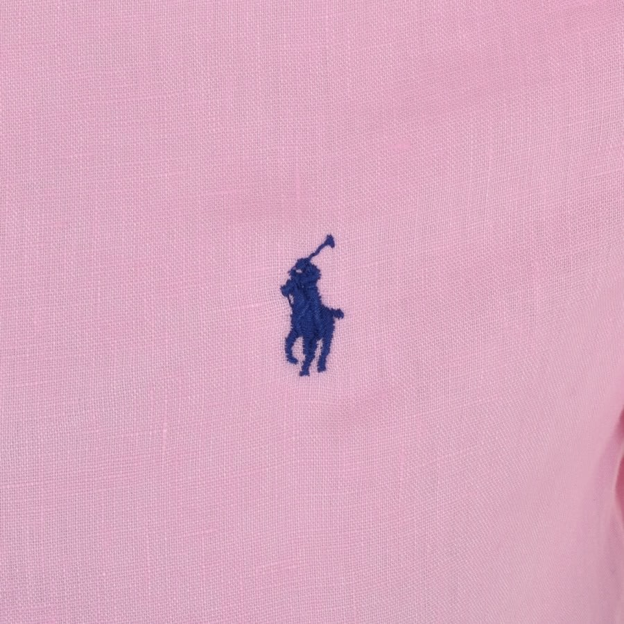 Alternative Image for ProductRalph Lauren Linen Slim Fit Shirt Pink3