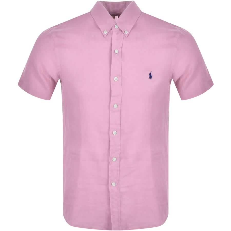 Alternative Image for ProductRalph Lauren Linen Slim Fit Shirt Pink1