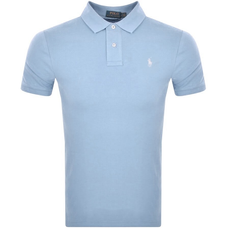 Dominant zoete smaak financiën Ralph Lauren Slim Fit Polo T Shirt Blue | Mainline Menswear United States