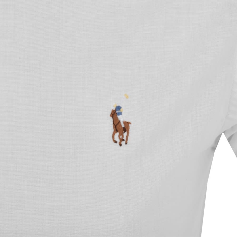 Alternative Image for ProductRalph Lauren Slim Short Sleeve Shirt White3