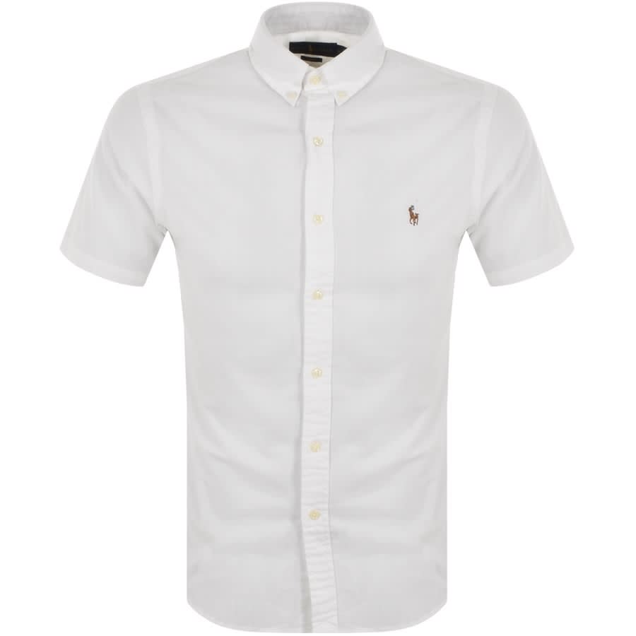 Alternative Image for ProductRalph Lauren Slim Short Sleeve Shirt White1