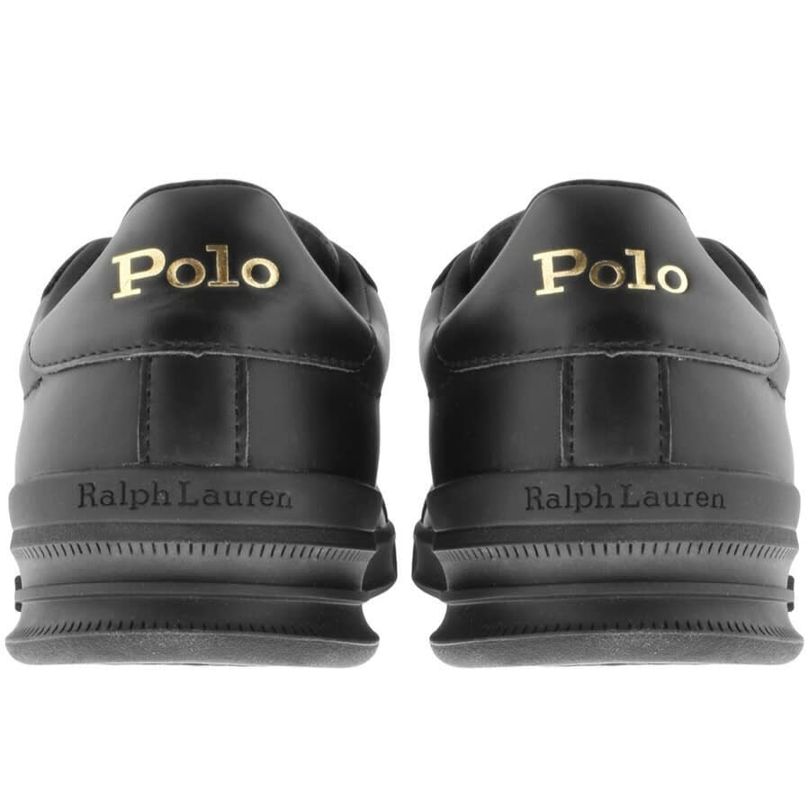 Alternative Image for ProductRalph Lauren Heritage Court Trainers Black2