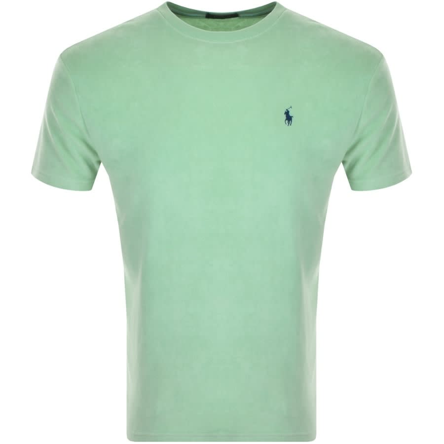 Ralph Lauren Short Sleeve Terry T Shirt Green | Mainline Menswear