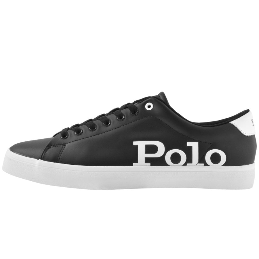 Alternative Image for ProductRalph Lauren Longwood Leather Trainers Black1