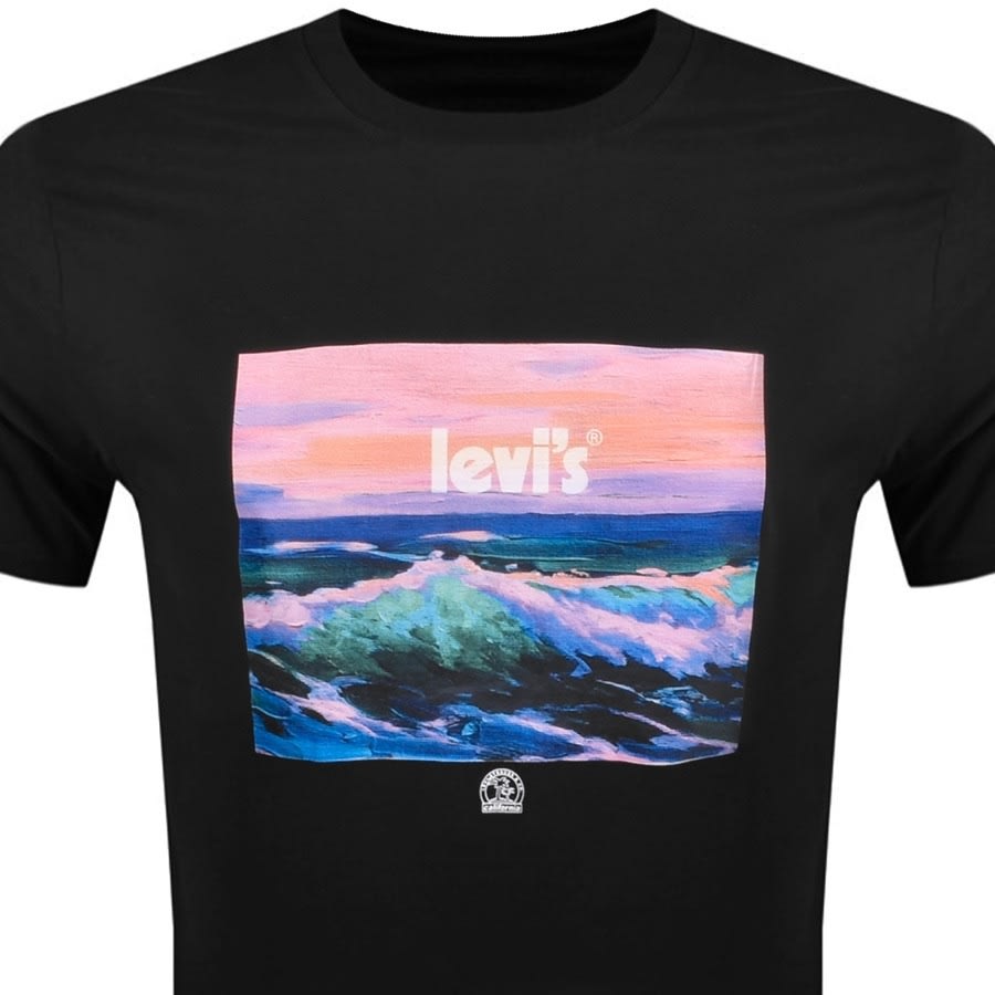 Alternative Image for ProductLevis Logo Crew Neck T Shirt Black2