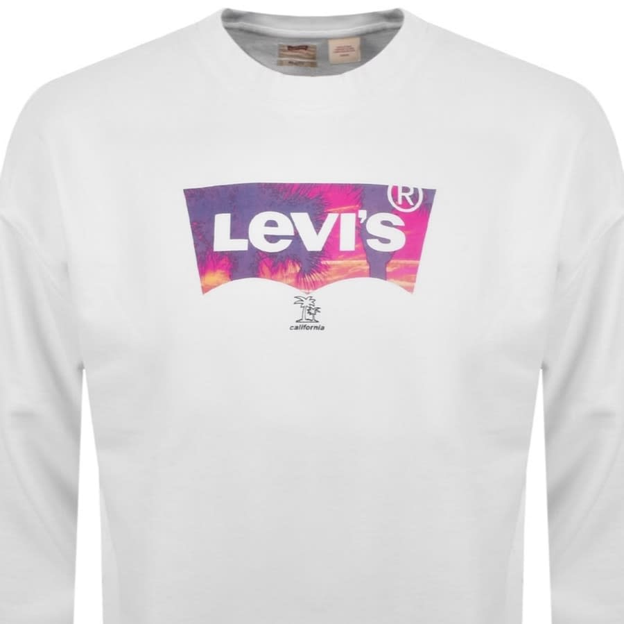 Alternative Image for ProductLevis Crew Neck Logo Sweatshirt White2
