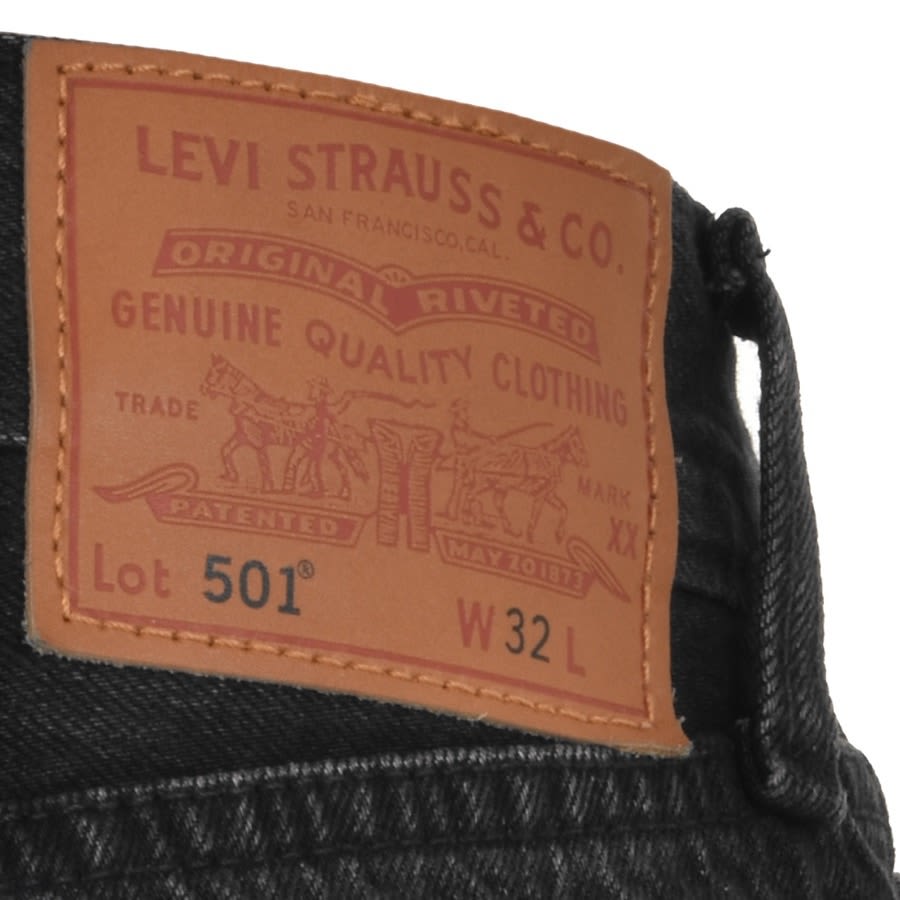 Alternative Image for ProductLevis Original Fit 501 Denim Shorts Black3