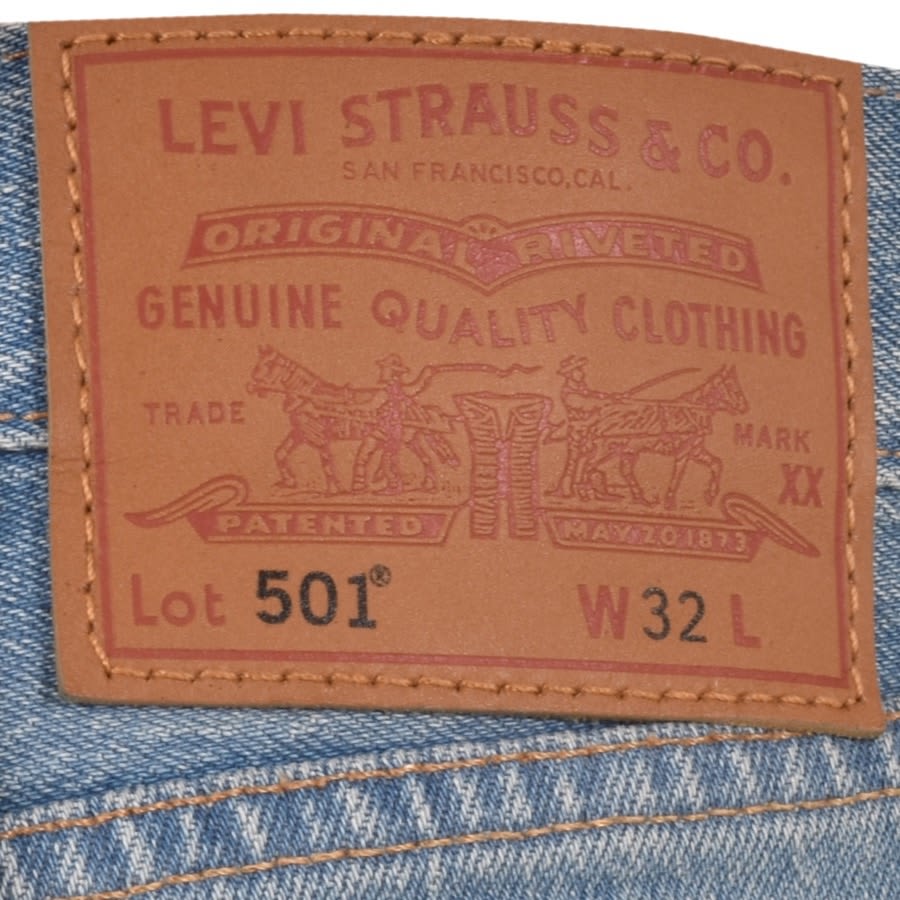 Alternative Image for ProductLevis Original Fit 501 Denim Shorts Blue3