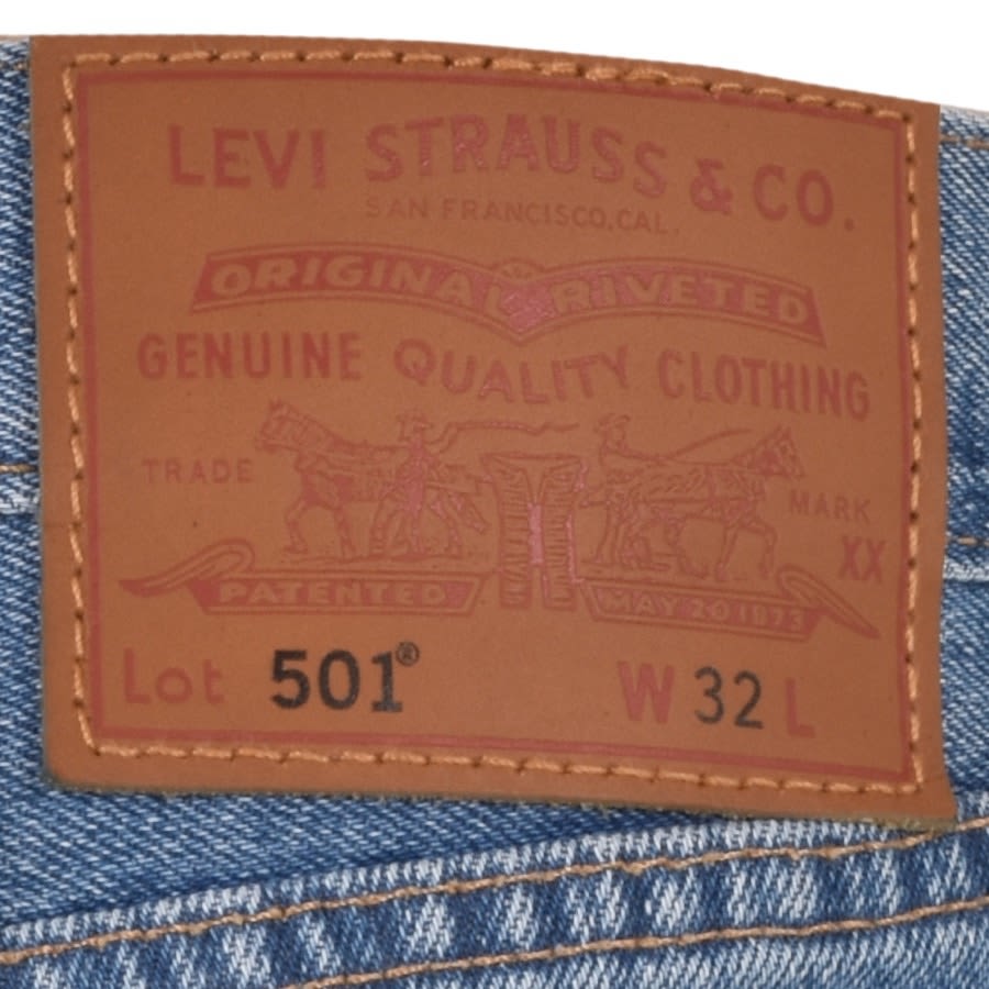 Alternative Image for ProductLevis Original Fit 501 Denim Shorts Blue3