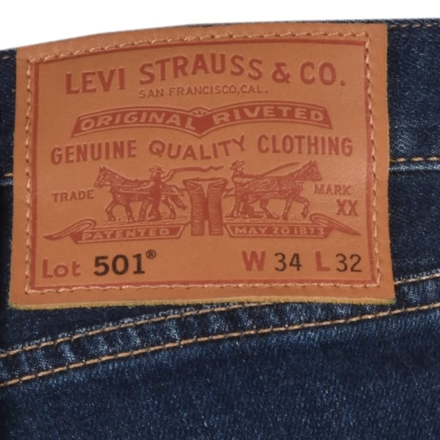 Alternative Image for ProductLevis 501 Original Fit Jeans Dark Wash Blue3