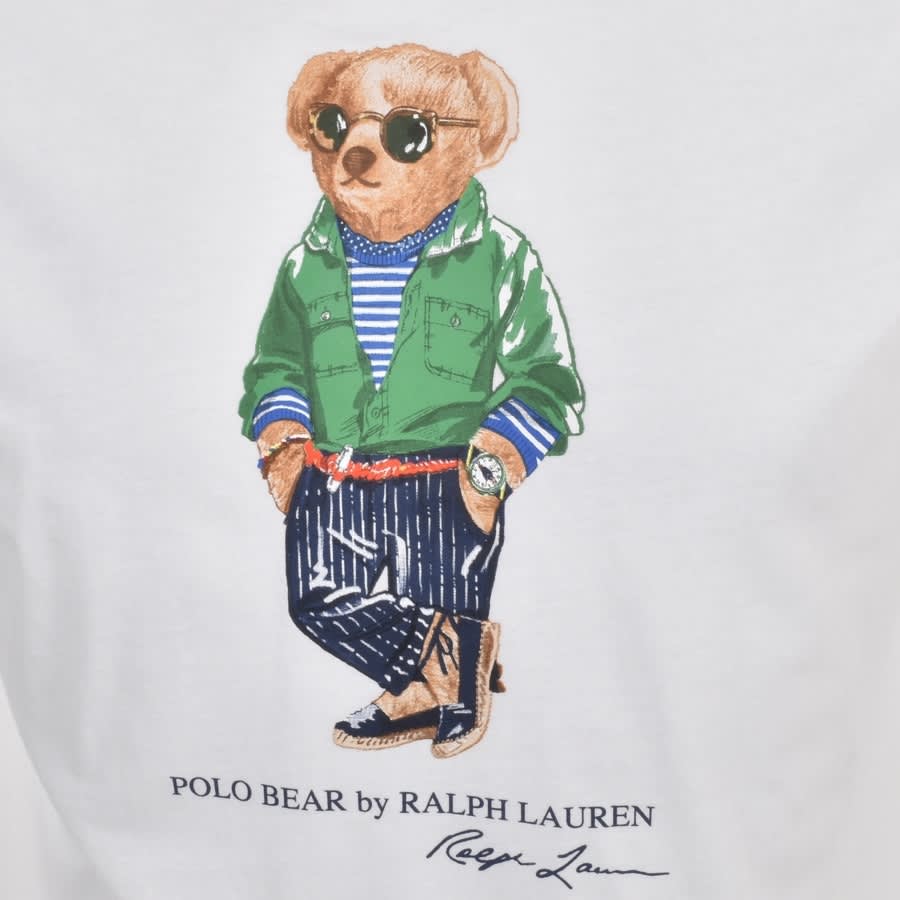 Alternative Image for ProductRalph Lauren Hooded Long Sleeve T Shirt White3