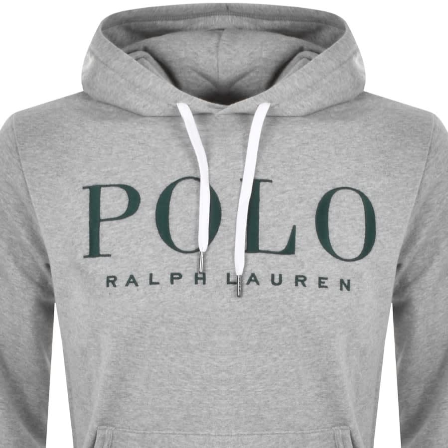 Alternative Image for ProductRalph Lauren Pullover Logo Hoodie Grey2