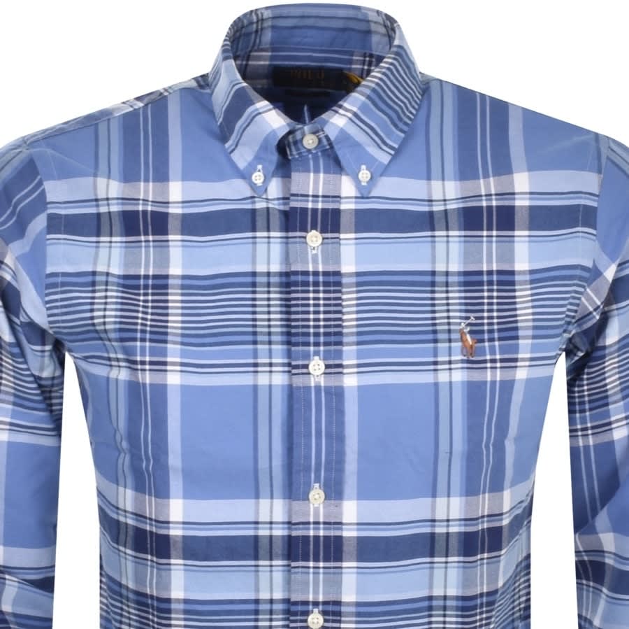 Alternative Image for ProductRalph Lauren Long Sleeved Custom Fit Shirt Blue2