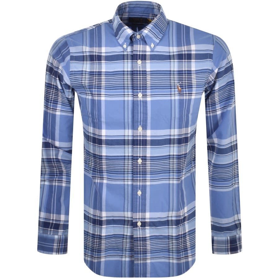 Alternative Image for ProductRalph Lauren Long Sleeved Custom Fit Shirt Blue1