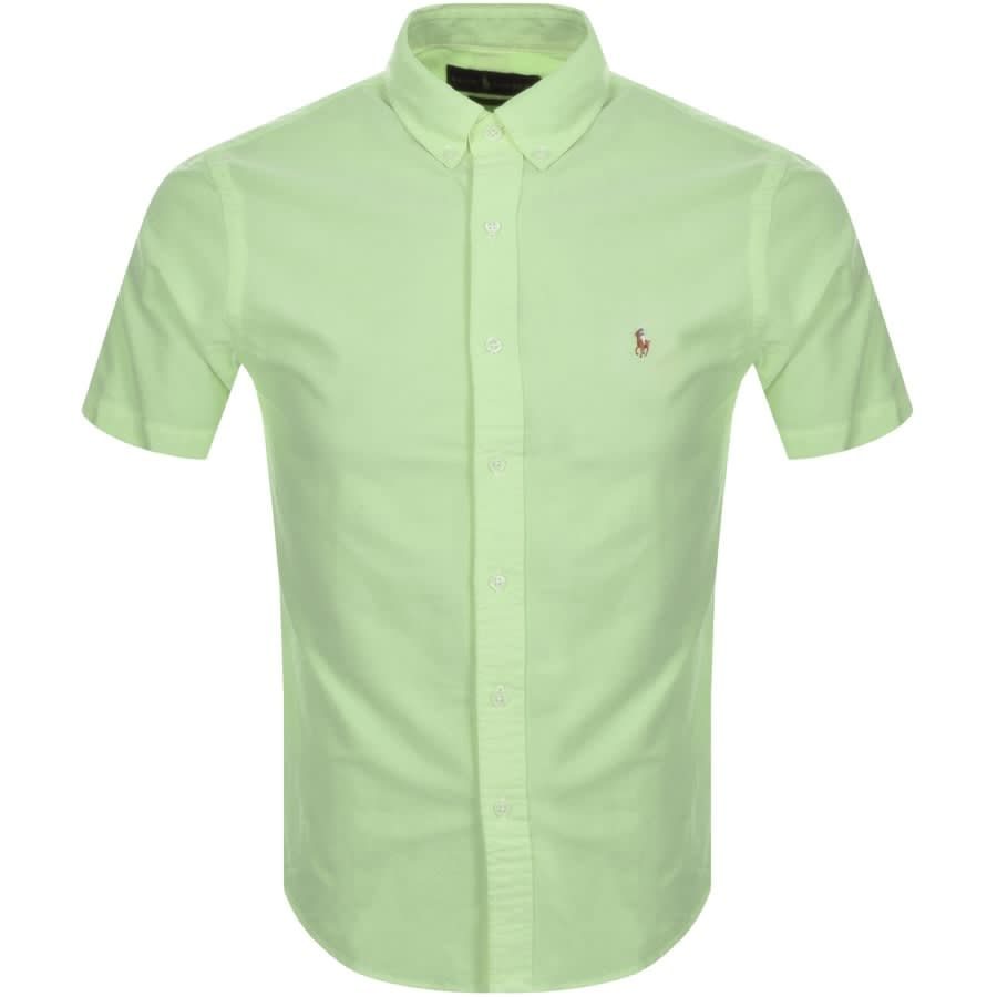 Alternative Image for ProductRalph Lauren Oxford Slim Short Sleeve Shirt Green1
