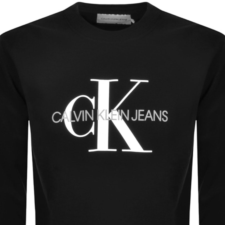 Calvin Klein Jeans Iconic Sweatshirt Black | Mainline Menswear United ...