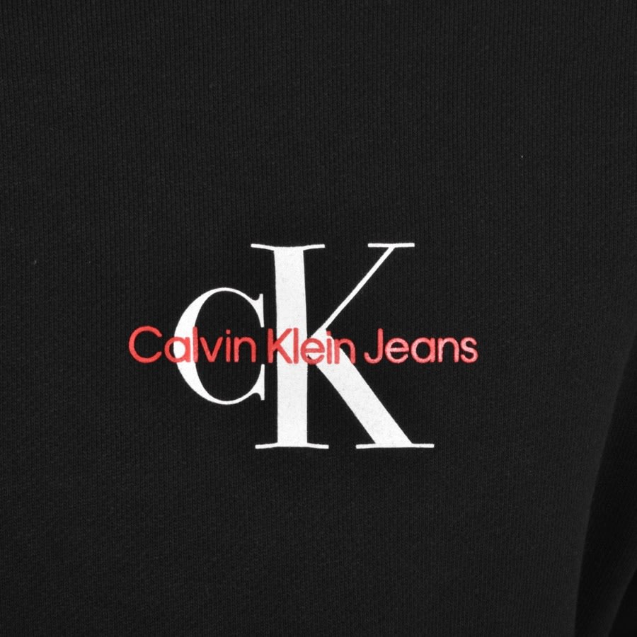 Alternative Image for ProductCalvin Klein Jeans Half Zip Sweatshirt Black3
