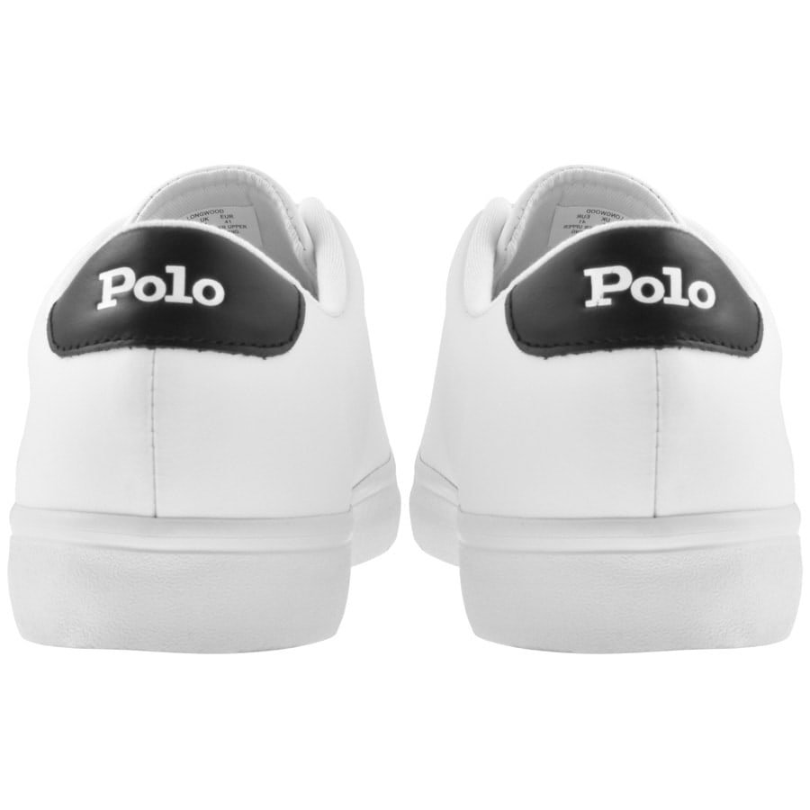 Alternative Image for ProductRalph Lauren Longwood Leather Trainers White2