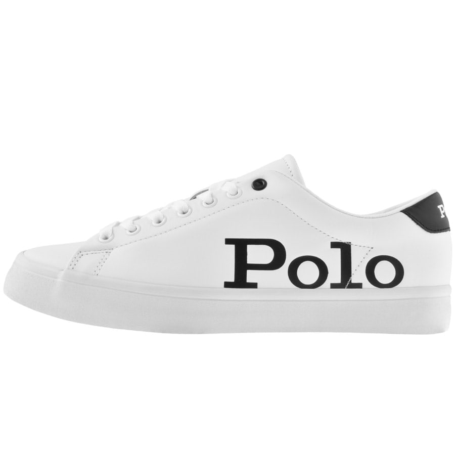 Alternative Image for ProductRalph Lauren Longwood Leather Trainers White1