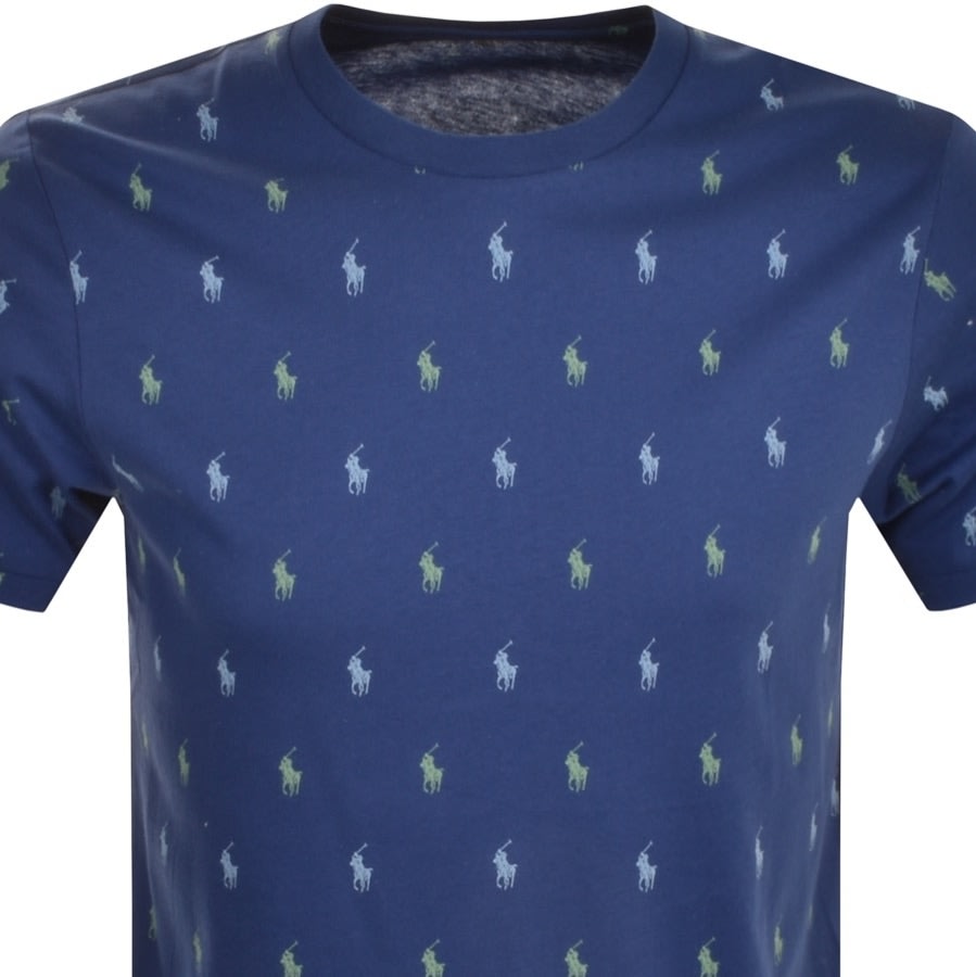 Alternative Image for ProductRalph Lauren Crew Neck Logo T Shirt Navy2