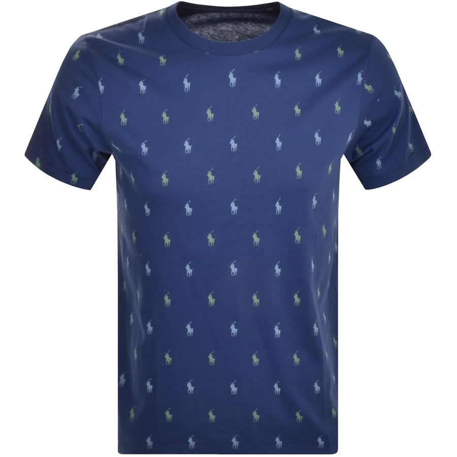 Alternative Image for ProductRalph Lauren Crew Neck Logo T Shirt Navy1
