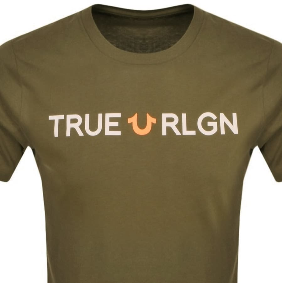 Alternative Image for ProductTrue Religion Bit Logo T Shirt Green2