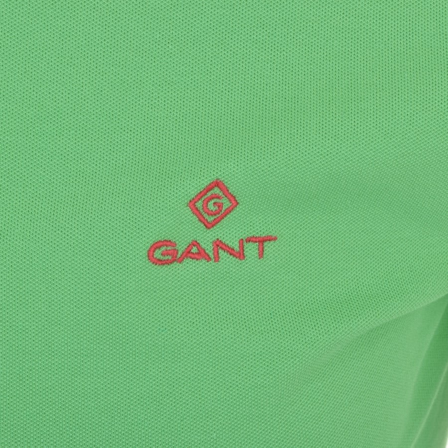 Alternative Image for ProductGant Contrast Collar Rugger Polo T Shirt Green3