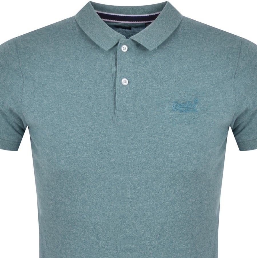 Alternative Image for ProductSuperdry Short Sleeved Polo T Shirt Blue2