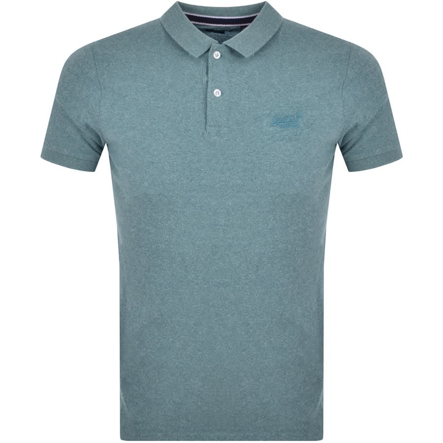 Alternative Image for ProductSuperdry Short Sleeved Polo T Shirt Blue1