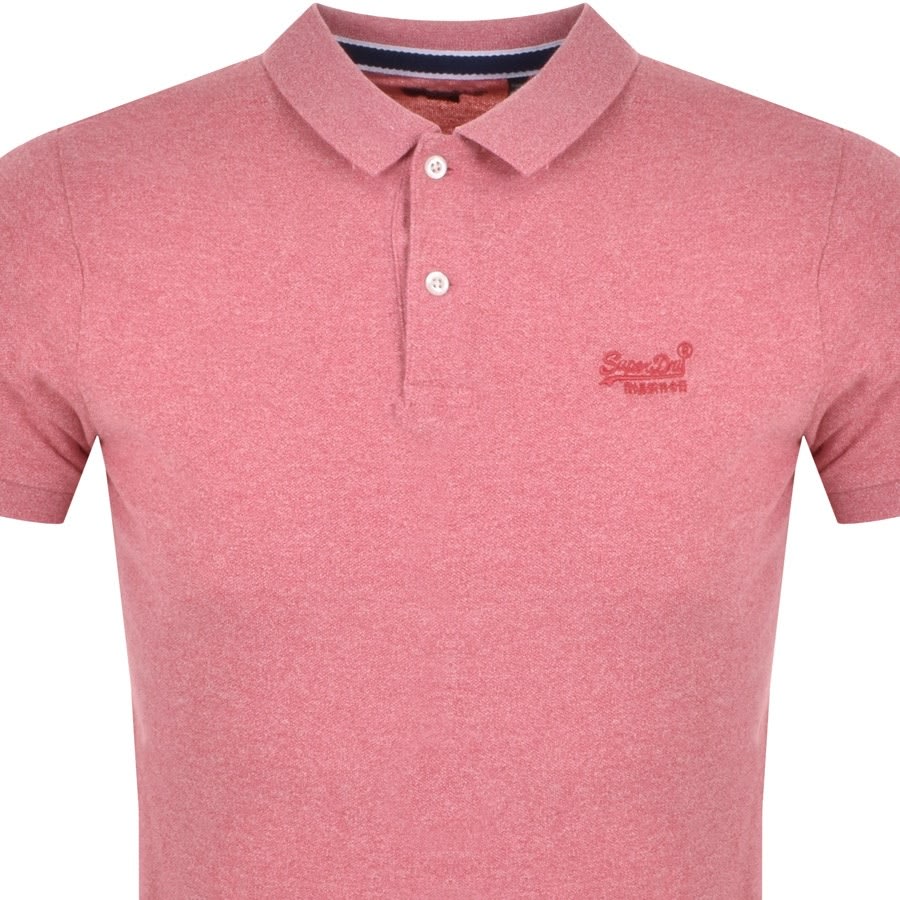 Alternative Image for ProductSuperdry Short Sleeved Polo T Shirt Pink2
