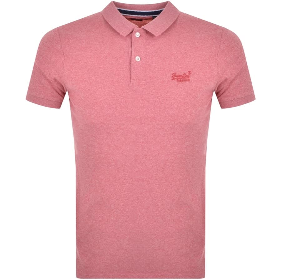 Alternative Image for ProductSuperdry Short Sleeved Polo T Shirt Pink1