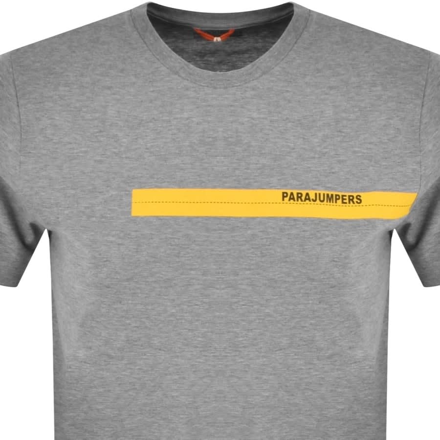 Alternative Image for ProductParajumpers Tape Logo T Shirt Grey2