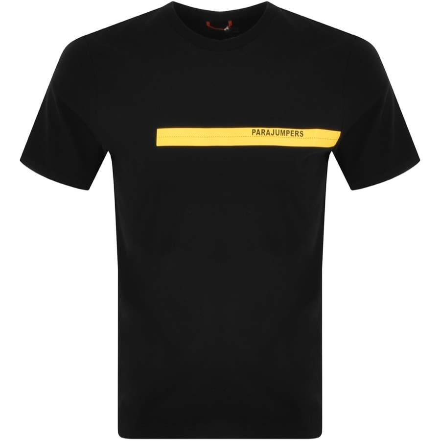 Alternative Image for ProductParajumpers Tape Logo T Shirt Black1