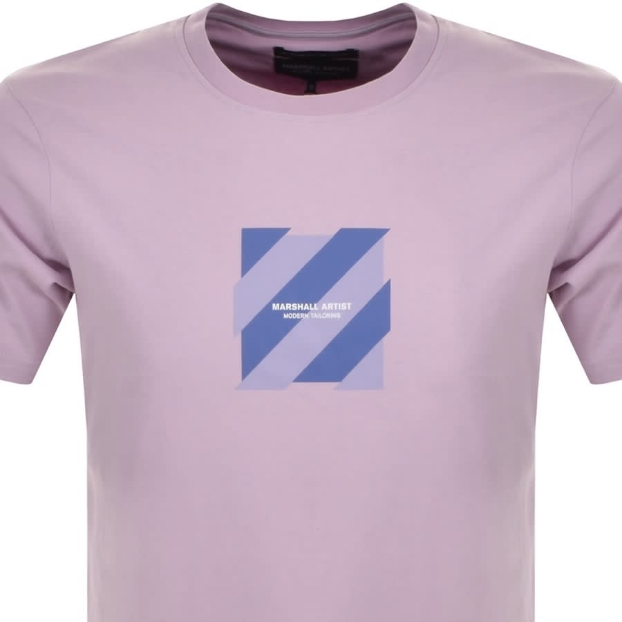 Alternative Image for ProductMarshall Artist Chevron Box Logo T Shirt Purple2