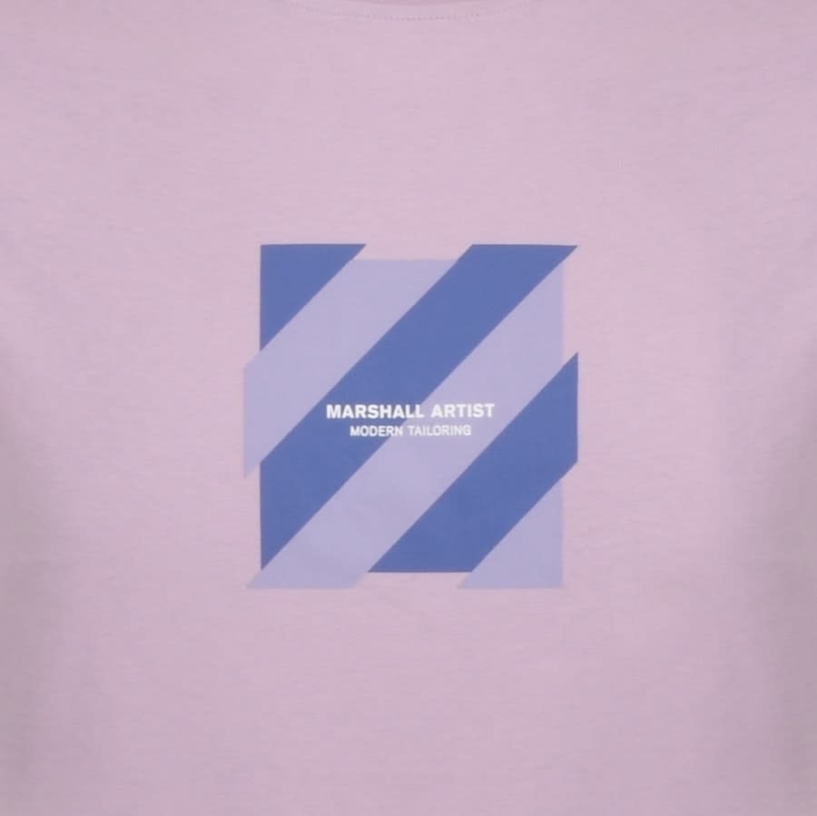 Alternative Image for ProductMarshall Artist Chevron Box Logo T Shirt Purple3