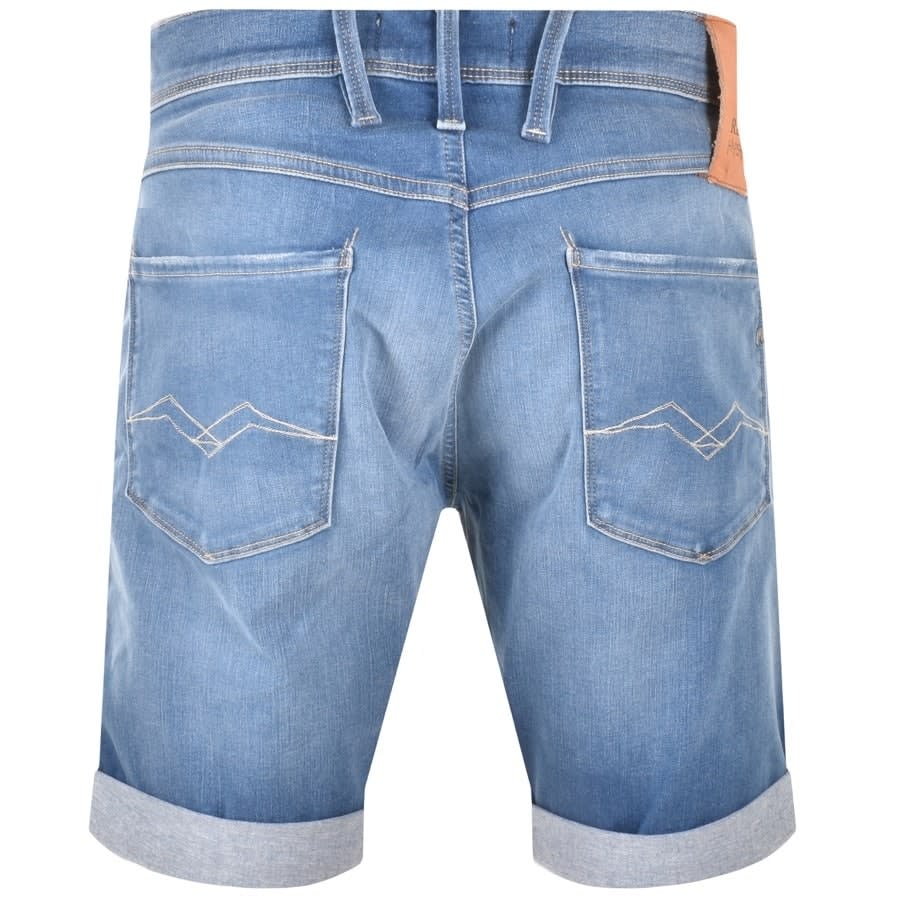Alternative Image for ProductReplay New Anbass Hyperflex Denim Shorts Blue2