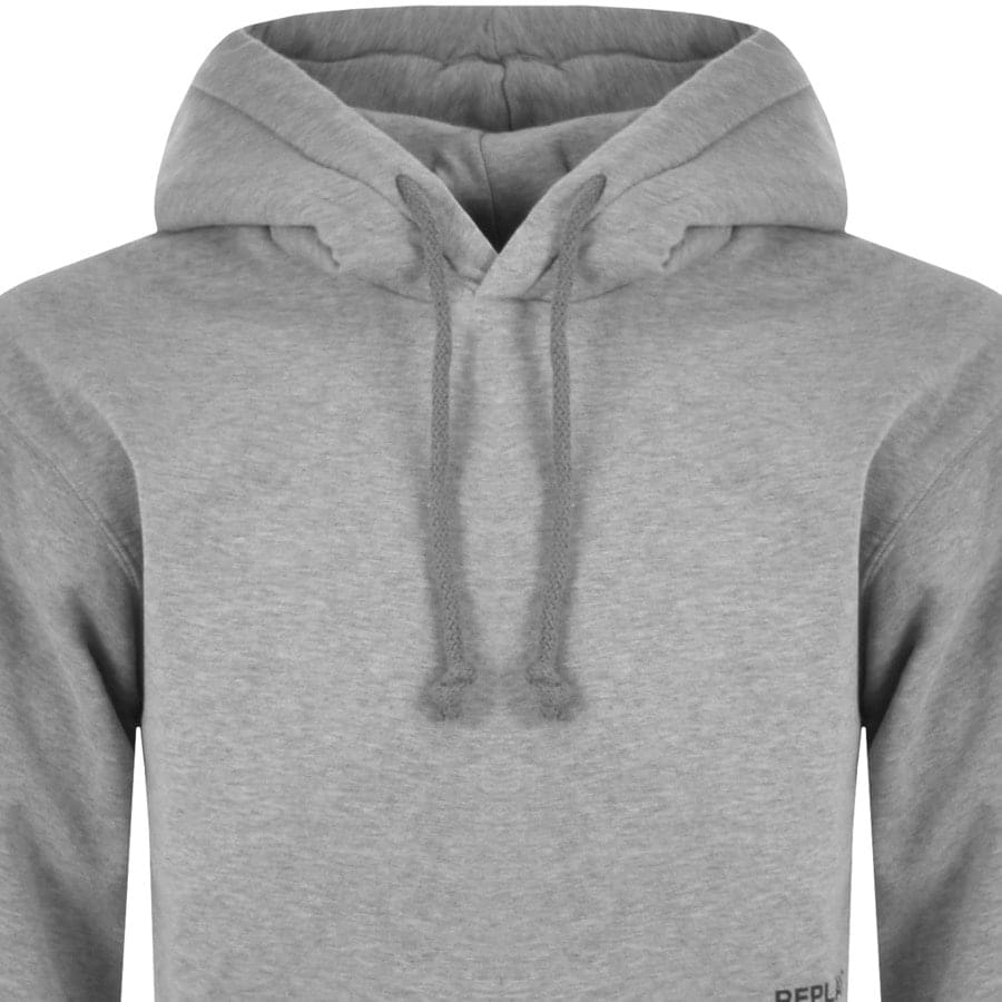 Alternative Image for ProductReplay Logo Hoodie Grey2
